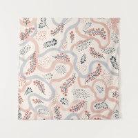 Floral seamless pattern. Flower artistic drawn bac