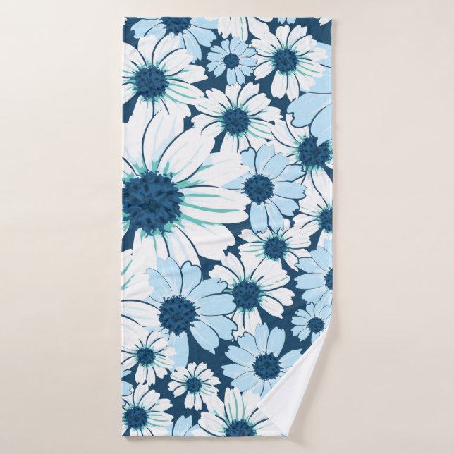 Floral seamless pattern /flower textilepattern, ab bath towel (Bath Towel)