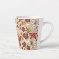 Floral seamless pattern flowers, birds, butterfly