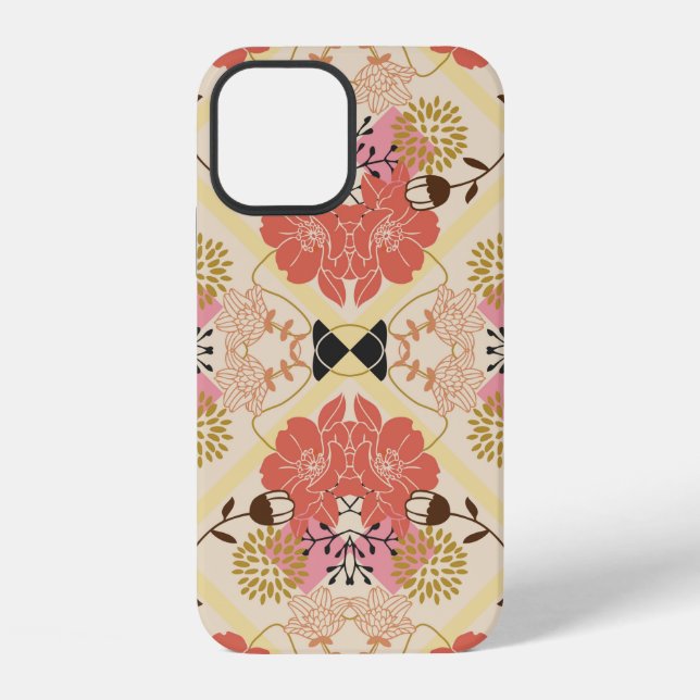 Floral seamless pattern iPhone case (Back)
