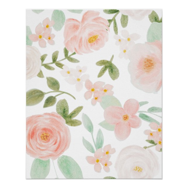 FLORAL SEAMLESS PATTERN POSTER (Front)