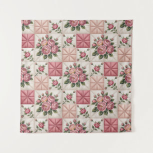 Floral Seamless Pattern, Roes Seamless Pattern Tapestry