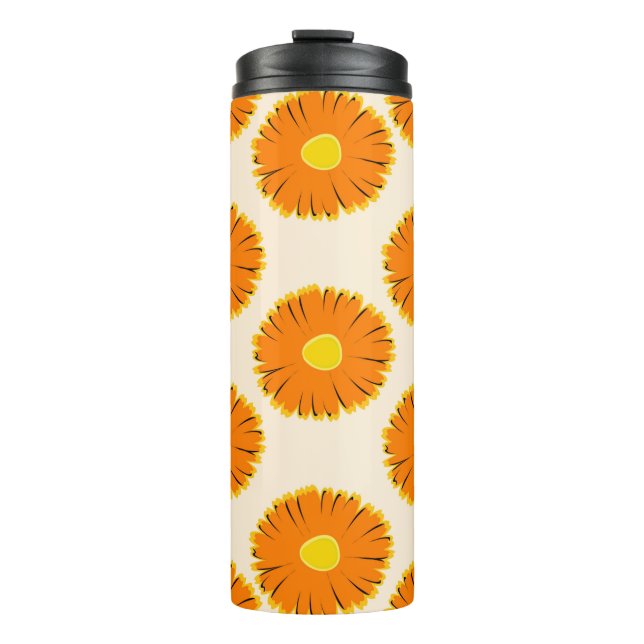 Floral seamless pattern. seamless pattern with the thermal tumbler (Front)