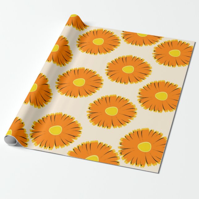 Floral seamless pattern. seamless pattern with the wrapping paper (Unrolled)