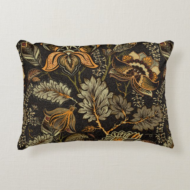 Floral seamless pattern, texture effect. Indian or Decorative Cushion (Front)