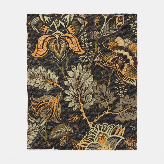 Floral seamless pattern, texture effect. Indian or Fleece Blanket (Front)