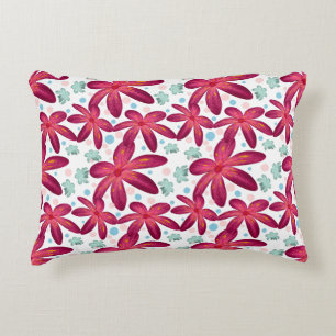 Floral Seamless Pattern   Watercolor Flower Repeat Decorative Cushion