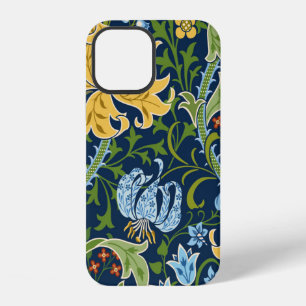 Floral seamless pattern with big flowers, lily and iPhone 12 case