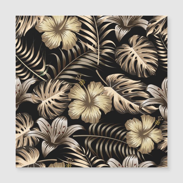 Floral Seamless Pattern with Leaves. (Front)