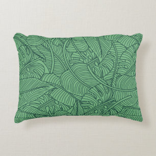 Floral seamless pattern with leaves. tropical back decorative cushion