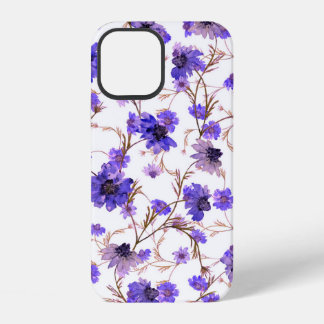 Floral seamless pattern with marigold flowers iPhone 12 case