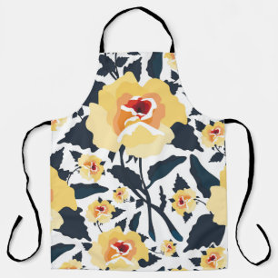 Floral seamless pattern with roses. seamless texti apron