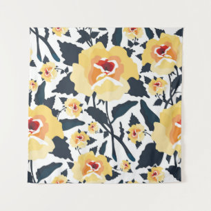 Floral seamless pattern with roses. seamless texti tapestry