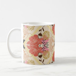 Floral seamless vintage pattern design. coffee mug