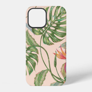 Floral seamless vintage tropical pattern backgroun iPhone 12 case