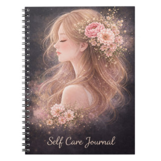 Floral Self Care Journal Notebook |