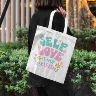 Floral Self Love Tote Bag