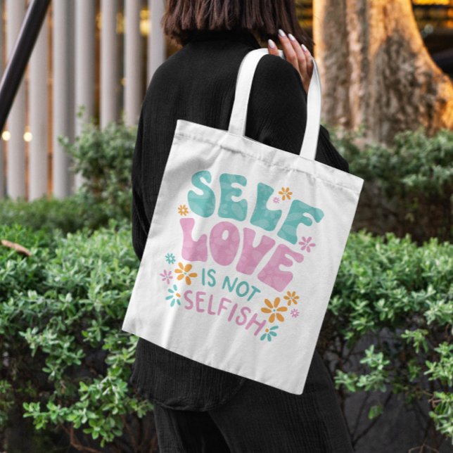 Floral Self Love Tote Bag (Creator Uploaded)