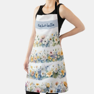 Floral Serenity Apron