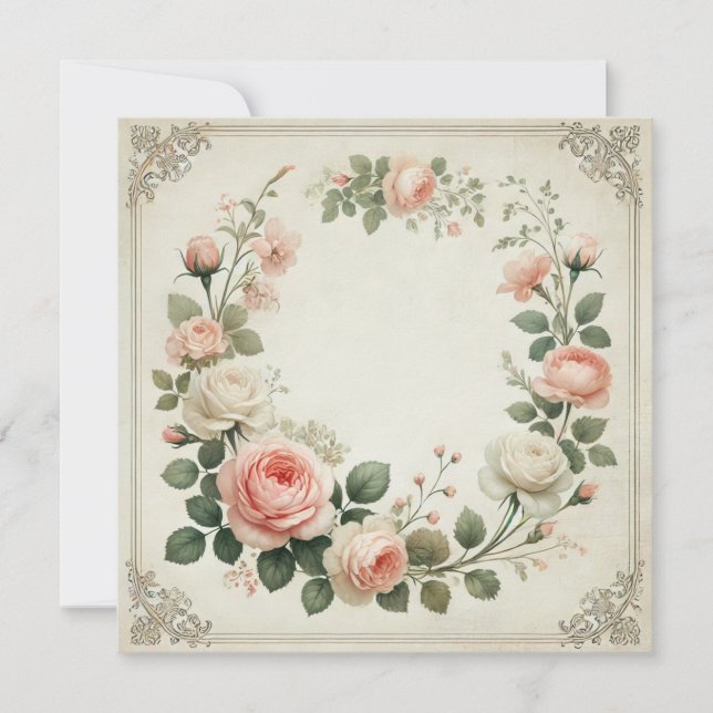 Floral Serenity Birthday Invitation (Front)