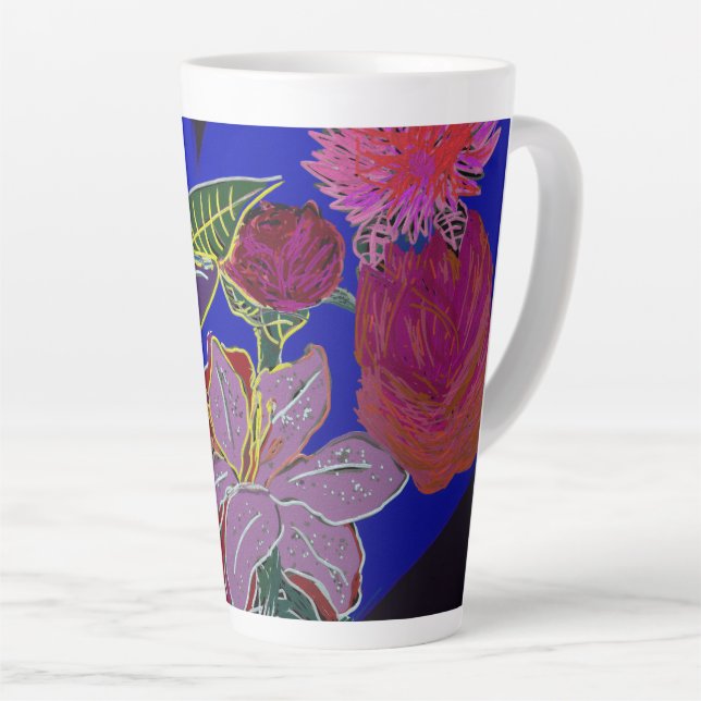 Floral Sessions  Latte Mug (Right Angle)