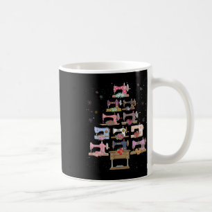 Floral Sewing Christmas Tree Quilting Sewing Lover Coffee Mug