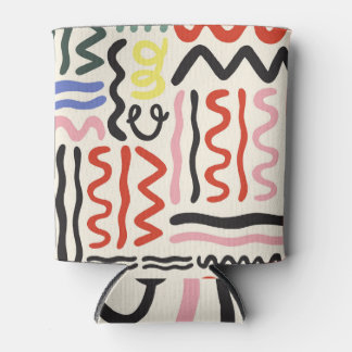 Floral Shawl: Square Paisley Ornament Can Cooler