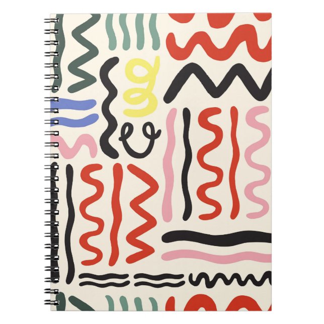 Floral Shawl: Square Paisley Ornament Notebook (Front)