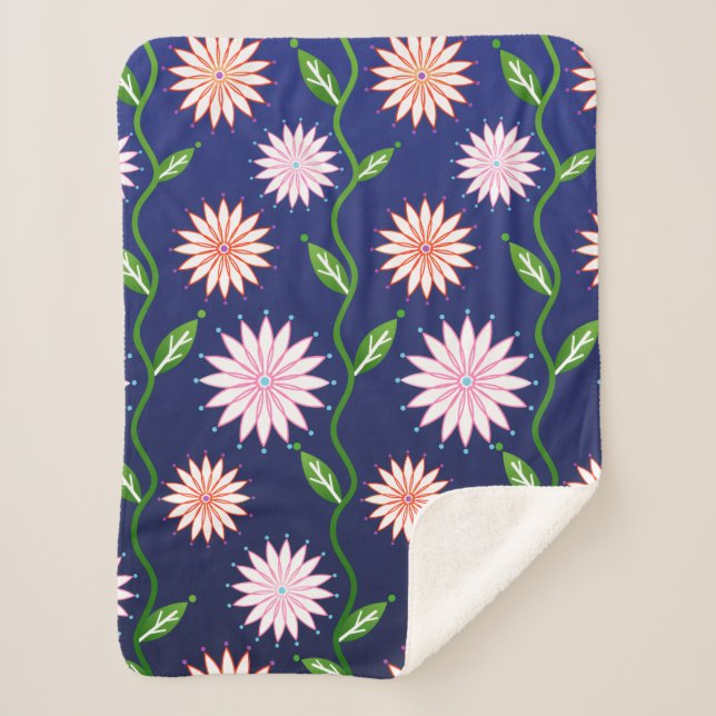 Floral Sherpa Blanket (Front)