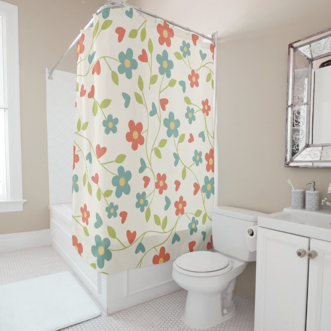 Floral Shower Curtain (In Situ)