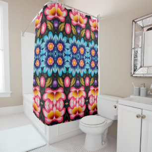 floral shower curtain