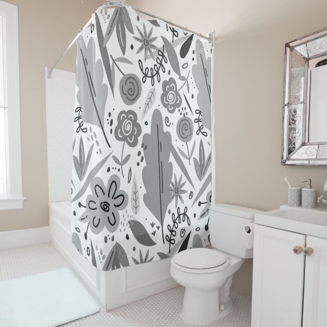 Floral Shower Curtains (In Situ)