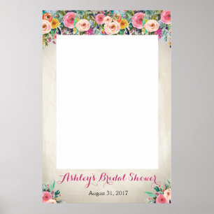 Floral shower Photo Prob Poster