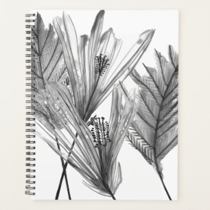 Floral Silhouette - Grey Planner