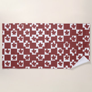 Floral silhouette pattern. beach towel