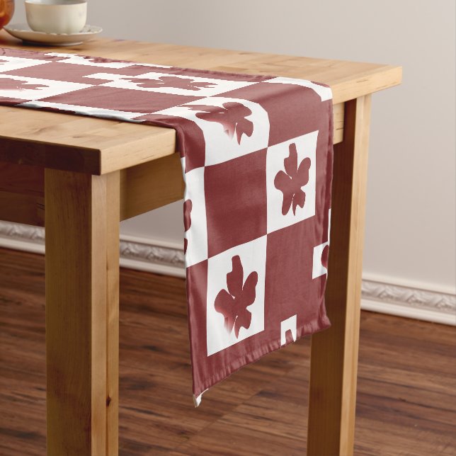 Floral silhouette pattern. short table runner (In Situ)