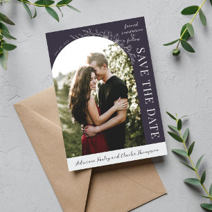 Floral Simplicity 1 Blackberry Save The Date