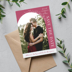 Floral Simplicity 1 Mulberry Save The Date