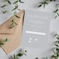 Floral Simplicity 1 Sterling Grey Minimal Wedding