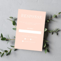 Floral Simplicity 2 Peach Minimalist Wedding