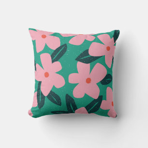 Floral Simplicity: Abstract Beauty Cushion