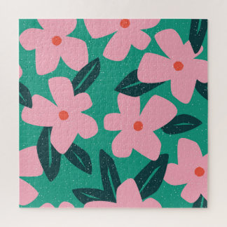 Floral Simplicity: Abstract Beauty Jigsaw Puzzle