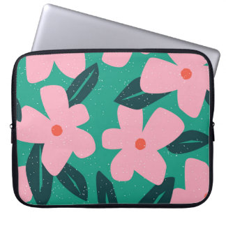 Floral Simplicity: Abstract Beauty Laptop Sleeve