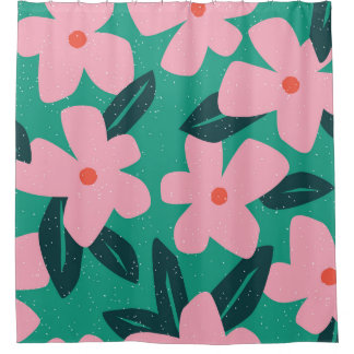 Floral Simplicity: Abstract Beauty Shower Curtain