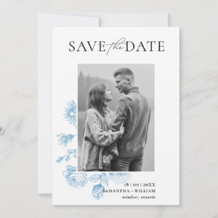 Floral Sketch Save the Date Invitation
