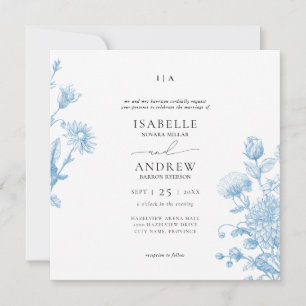 Floral sketch Wedding