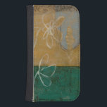 Floral Sketch with Wildflower and Plants Samsung S4 Wallet Case<br><div class="desc">A lot is going on in this painting by Jennifer Goldberger. A floral sketch takes centre stage,  and small trees make up the background. Fans of Eugene Delacroix and Edward Hopper may want to purchase this piece!</div>