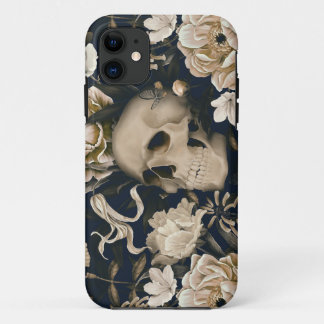 floral skull Case-Mate iPhone case