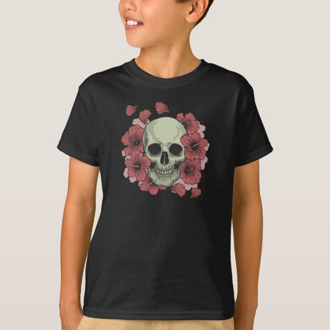 Floral Skull Dia de los Muertos | Shirt (Front)