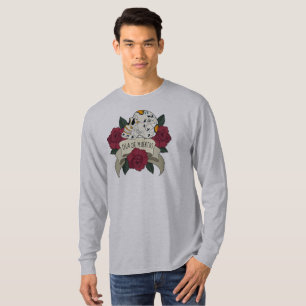 Floral Skull Dia de los Muertos Sleeve Shirt